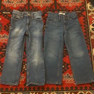 2 pr of boys’ jeans size 5 Cat & Jack, Levi’s 505